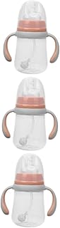 ibasenice 3 Pçs Garrafa De Bebê Garrafa De Leite Do Bebê Copos Com Canudinho Para Crianças Copo Com Canudinho De Palha Para Bebê Garrafa De Bebê Essencial Garrafa Para Bebê Crianças Copo