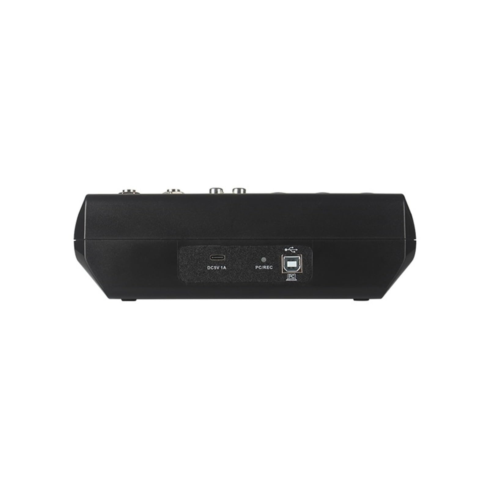 Mixer audio, Mixer DJ portatile professionale a 5 canali con alimentazione Phantom 48 V integrata, console di missaggio audio USB for trasmissione in diretta sul palco