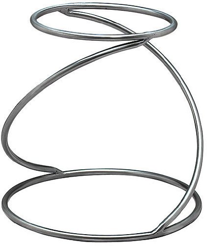Metalcraft americano contemporáneo Swirl Pizza Stands (múltiples tamaños/colores), 9' W x 9' L, plata, 1