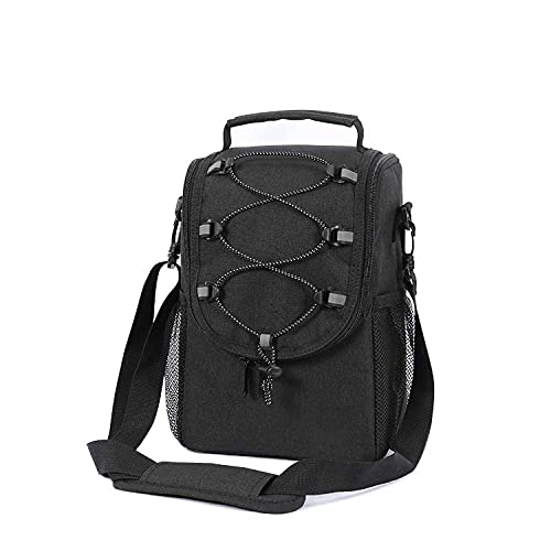 Mochila Térmica Nevera Grande Bolsa de Aislamiento Refrigeración Portátil Impermeable Prueba de Fugas Bolsa de Enfriamiento para Mujeres, Hombres, Senderismo, Playa, Almuerzo, Picnic, Parque,Black Cover