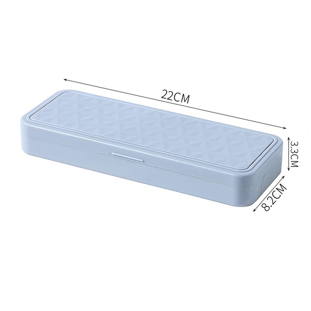 Estuche de papelería portátil de Doble Capa - Caja de lápices de plástico para Estudiantes - Organice Sus bolígrafos con estiloWit