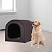 MotiveTech Insulated Pet Shelter for Small and Medium Pets 3-7kg, Black