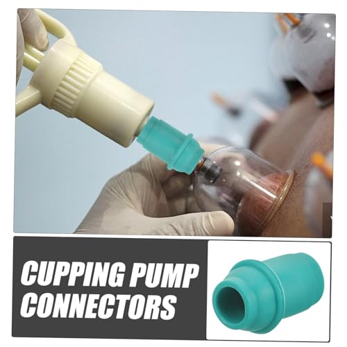 10 puntas de repuesto para bomba de ventosas, conectores de vacío resistentes para terapia con ventosas, accesorios universales para bomba manual, uso doméstico miniatura 4