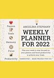 Weekly Planner 2022 Hardcover: Weekly, planner, 2022, 2022-2023, for women, large, small, academic, undated, notepad, non dated, for kids, for men, ... goals, Christmas, New Year, present, gift.