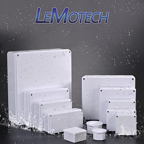 Lemotech LMUS-REVH-06 Junction Box With Reserved Holes Abs Plastic Electrical Box Ip65 Waterproof Dustproof Project Enclosure thumb #7