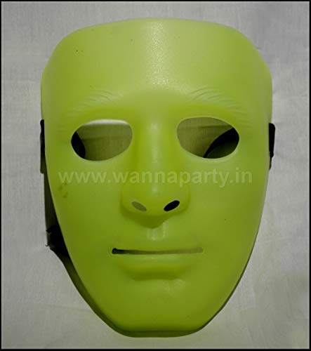 Image of Wanna Party Glow In The Dark Face Mask, Elastic Face Mask, Halloween Costume Party Accessories