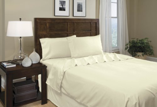 Divatex Microfiber Twin Sheet Sets, Ivory