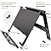 Readaeer Portable Book Stand Free Angle Adjustable Book Holder for Thick Textbook Collapsible Lightweight Book Rest (Black)
