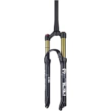 Mountain Bicycle Suspension Fork Magnesium Alloy 26/27.5/29 Inch Disc/V-Brake Travel 100mm Air Pressure Shock Absorber ForkB1,26inch