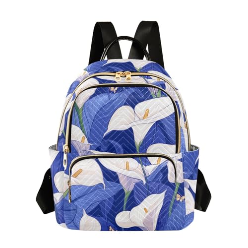 Bolsas de libros para mujer Safaris Calla Lily Royal Blue mochila pañalera casual