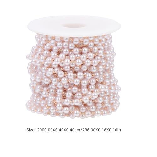 Cadena de perlas para manualidades creativas en la personalización de ropa de mujer 2