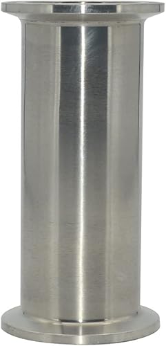 Miniatura 4 de Tubería redonda inconsútil del acero inoxidable 316, tubo OD 1.5 ", longitud de 4"/102MM, carrete sanitario del trío del trébol de 1.5" con el