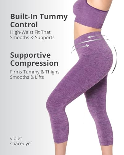 Image of SlimMe High Waisted Shapewear Leggings, Tummy Control Compression