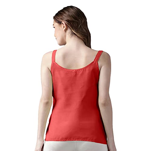 Image of Cotton Short Camisole Non-Stretchable Slip for Women | Short Kurti Slip | Short Camisole | Half-Length Lining | Waist Length Inner | Sameez | Samij(Half Slip)