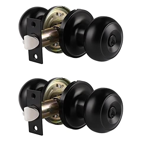 Probrico Keyed Entry Door Knobs Set Cover