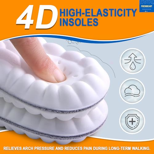 Image of FreshDcart Height Increase Insoles for Men | Full-Length Insole Height Increase Shoes for Men & Women | Washable Memory Foam Slip Free Cushions | Multicolor | Pack of 1