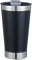 Copo Térmico Personalizado Logo do Seu Time + Seu Nome | Presente Criativo Futebol | Inox Durável (Preto)