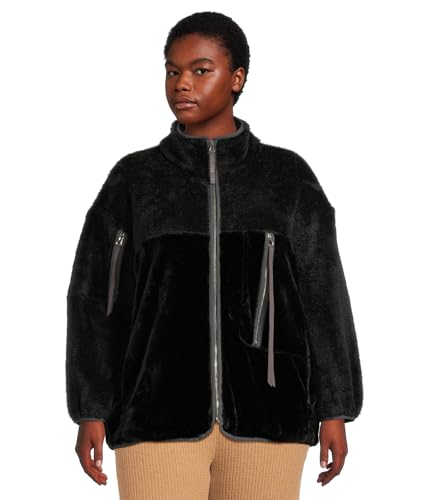 UGG Women's Marlene Sherpa Jacket Ii Coat, Black, 1X