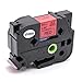 Produktbild vhbw Schriftband Kassette 24mm schwarz auf rot flexibel für Etiketten-Drucker Brother P-Touch 9800PCN, Cube Plus, D600, D600VP, D800W, E500