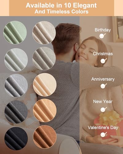 Winter Women's Soft & Warm Solid Color Oversized Scarf, Thick & Cozy Large Blanket Shawl for Cold Weather4