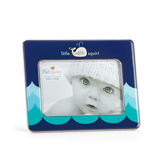 DEMDACO Little Squirt Whale Photo Frame, 4