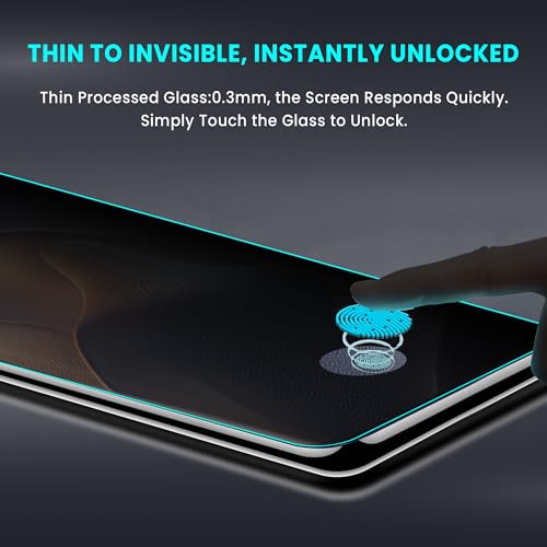 Image of FIRST MART Anti-Spy UV Tempered Glass for Motorola Edge 60 Fusion | 9H Curved Display Screen Guard, Fingerprint Compatible | Pack of 2