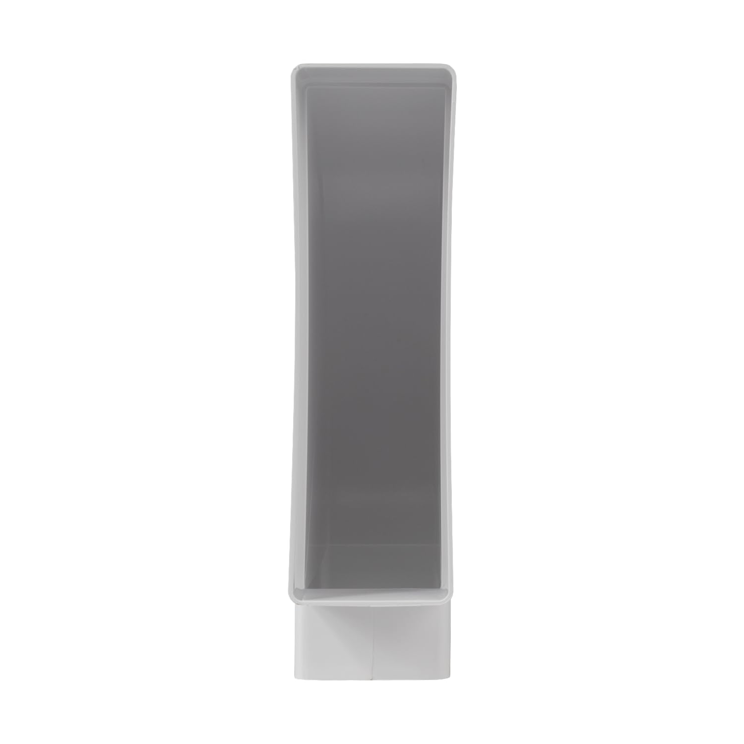Repa Market Canal plano de 90 grados, 204 x 60 mm, conector de tubo rectangular horizontal, conector de tubo de plástico ABS para calefacción, refrigeración, canal plano, conducto de ventilación