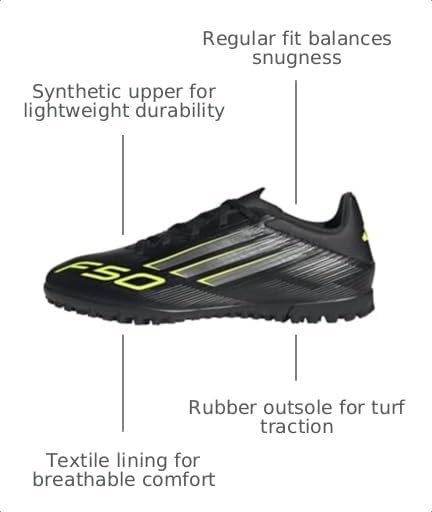 Image of Adidas Unisex-Adult F50 Club Turf Soccer Cleats