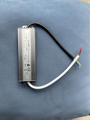 Image of IP67 Waterproof Power Supply 12V 5A 60W LED Driver Transformer Adapter 100V-265V AC to 12V 5Amp Output Without Plug for LED Light, Camera, Computer Project, Outdoor Light