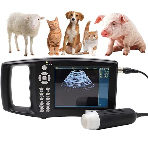 Escáner de ultrasonido veterinario para ayuda manual durante el embarazo, sonda de 3,5 MHz, ideal para cerdos y ovejas