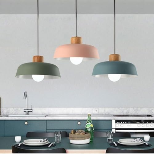 Lustre macaron E27 anti-éblouissement en métal mat pour chambre
