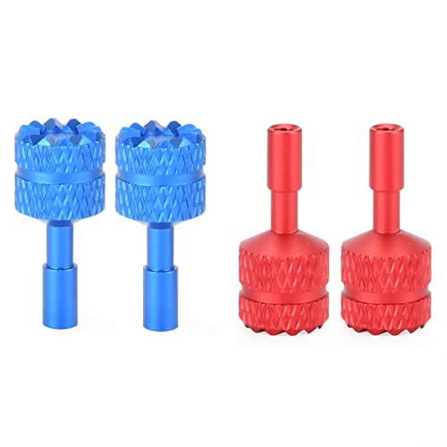 2 Pairs Mini 3 Pro/Mini 3/Mavic 3 Classic/Mavic 3 Pro Controller Sticks For Dji Rc/Dji Rc 2, Aluminum Alloy Remote Control Joysticks, Rocker Replacement Parts For Dji Mini 3 Pro/Mini 3/Mavic 3 Classic/Mavic 3 Pro/Dji Air 3 Accessories (Red & Blue) #TOP12