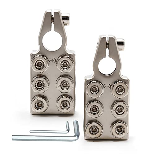 12-Way Multi-Hole Positive And Negative Connector Battery Connector From 8Awg Up To 4/0Awg For Car, Motorcycle, Truck, Forklift, Crane, Rv, Bus #TOP7