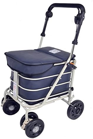 Shopping Trolley with Seat (Navy) - FULLY ASSEMBLED