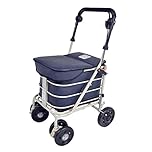 NEW Prestige 3 In 1 Shopping Trolley (WITH SEAT!) - Navy (Navy)