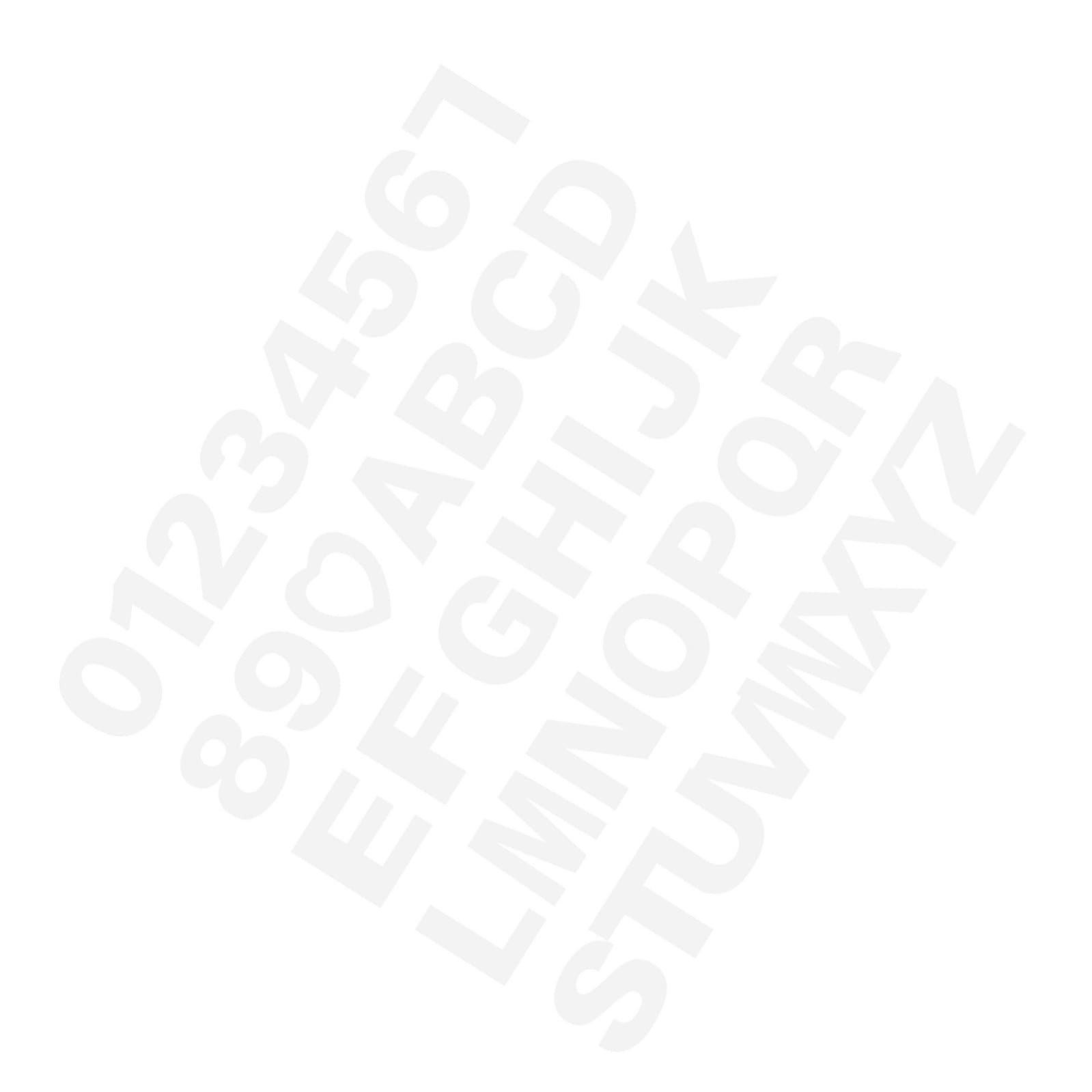 CRAFTHROU Stencil per Torte Facili da Usare Numeri e Lettere in Pet Bianco 37 e Comodi da, per Compleanni e Negozio di Torte