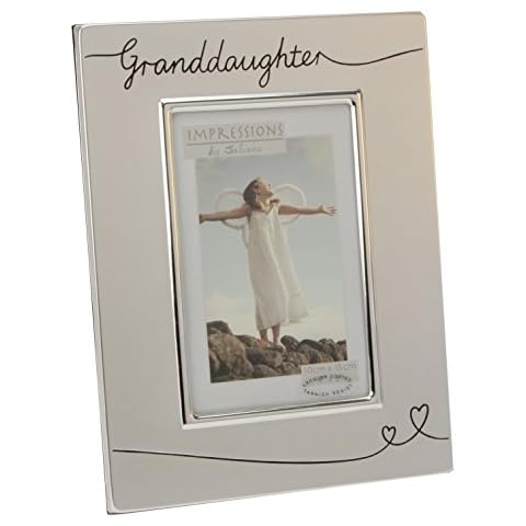 Oaktree Gifts Silverplated Granddaughter Photo Frame 4 x 6 Cover