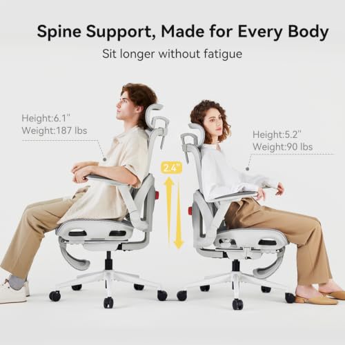 Image of SIHOO B300 Pro Ergonomic Office Chair with Footrest, 4D Lumbar Support
