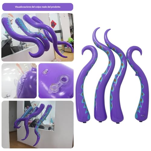 Tentacule de poulpe gonflable décor fantastique pour jardin et vitrine - 8