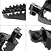 FLYPIG Aluminium Footpegs Foot Pegs Footrest Foot Rest For Dirt bike 50 70 90 110 PW50 TW200 XR50R CRF70 CRF80 CRF100F TT225S Black