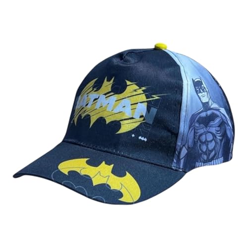 arlis Casquette​ Batman, Casquette de Baseball Réglable - Casquette Enfant Chapeau Visière Confortable (Casquette Batman)