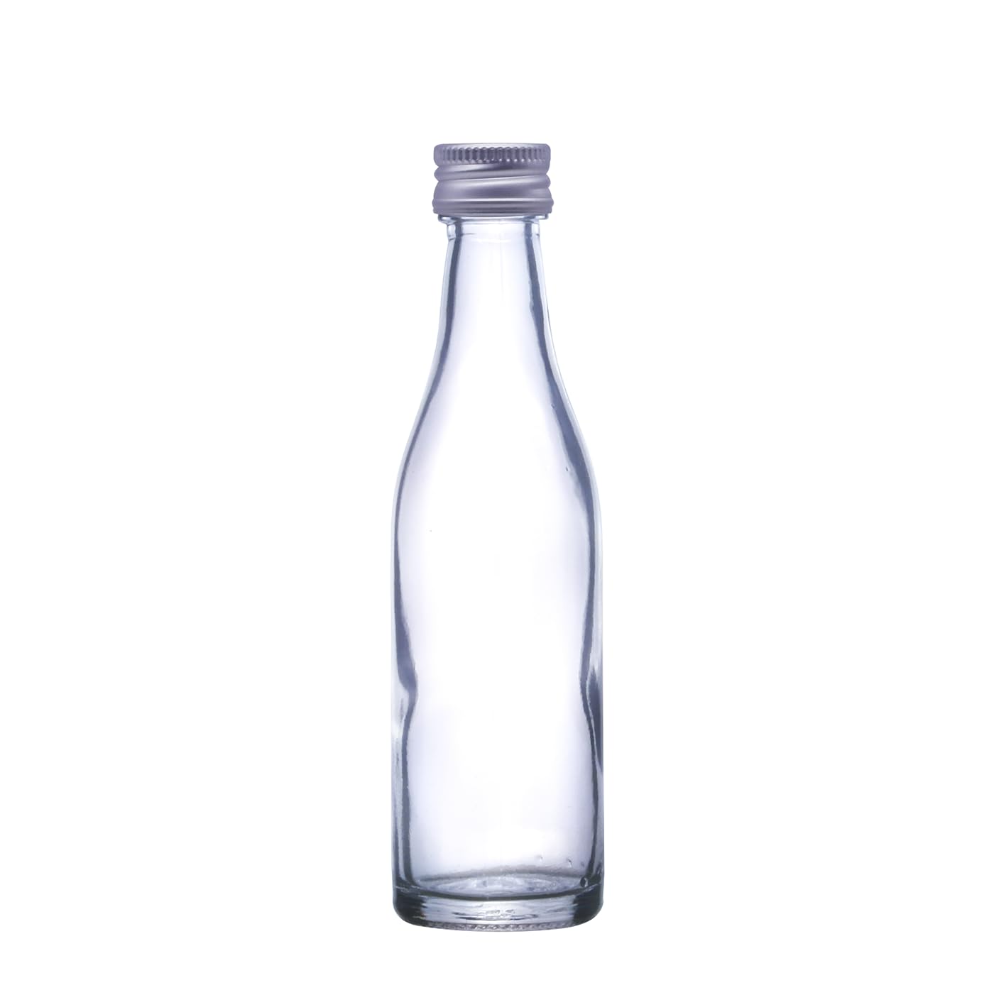 Wares Of Knutsford Silver 100 X 50Ml Mini/Miniature Glass Bottles With Caps (Lemonade). Wedding Favours, Small Gifts Of Wine, Liqueurs, Spirits And Home Made Drinks