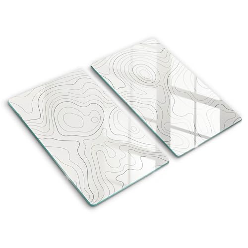 Planche à découper 2x30x52cm Wallfluent cuisson résistance art ligne - 2