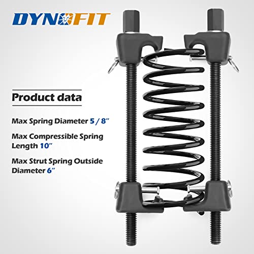 Dynofit Solid Coil Spring Compressor Tool, (Set Of 2) 21Mm Socket 1/2" Drive Safe Universal Set/Kit For Struct Spacer Assembly/Lift Kit/Shock Installation #TOP2