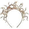 Zivyes Medusa Halo Crown Halloween Medusa Snake Costume Headpiece Headband for Women Costumes Accessories (1 gold)