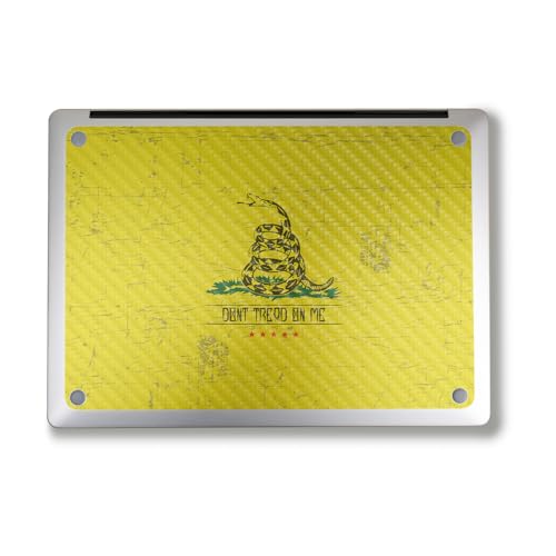 Image of Carbon Fiber Laptop Skin Compatible with Alienware M18 R2 (2024) - Dont Tread - Premium 3M Vinyl Protective Wrap Decal Cover - Easy to Apply | Crafted in The USA by MightySkins