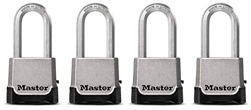 Master Lock M176XDLH Heavy Duty Outdoor Set Your Own Combination Lock, 1 Pack, Silver (4-(Pack))