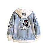 Diese Denim Kapuzenjacke ist aus hochwertigen Stoffen hergestellt, weich und natürlich. Exquisite Verarbeitung, dreidimensionale Schneiderei. Klassisches gefälschtes zweiteiliges Design, das Sie im Frühling, Herbst und Winter modisch und beliebt trägt.