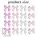 LIQWEI 60pcs Bow Nail Art Charms, 3D Bow for Nails Art Rhinestones Charms, Pink Bowknot Resin for Nails Mixed Cute Bowknots Charms Spring Nail Charm for Women Nail Art Supplies Manicure Decorations