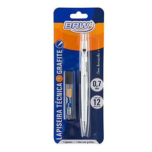 Lapiseira Técnica 0.7mm + Grafite Branca, BRW